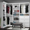 Bestar Organize It White Corner Closet
