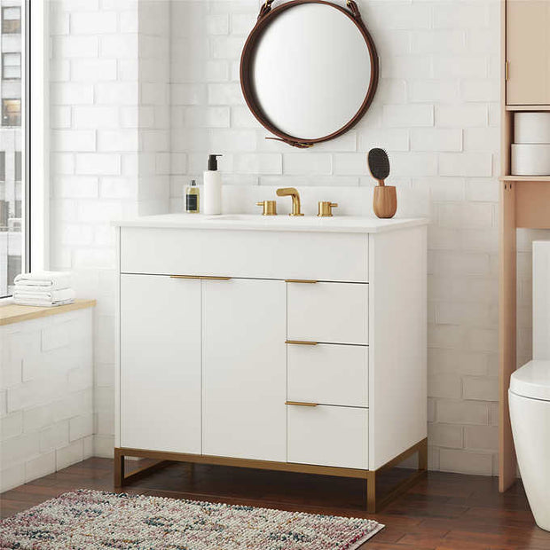 Cosmo Living Leona 36 in. Bathroom Vanity