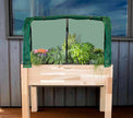 Cedarcraft Self-watering Elevated Cedar Planter with Greenhouse and Cover