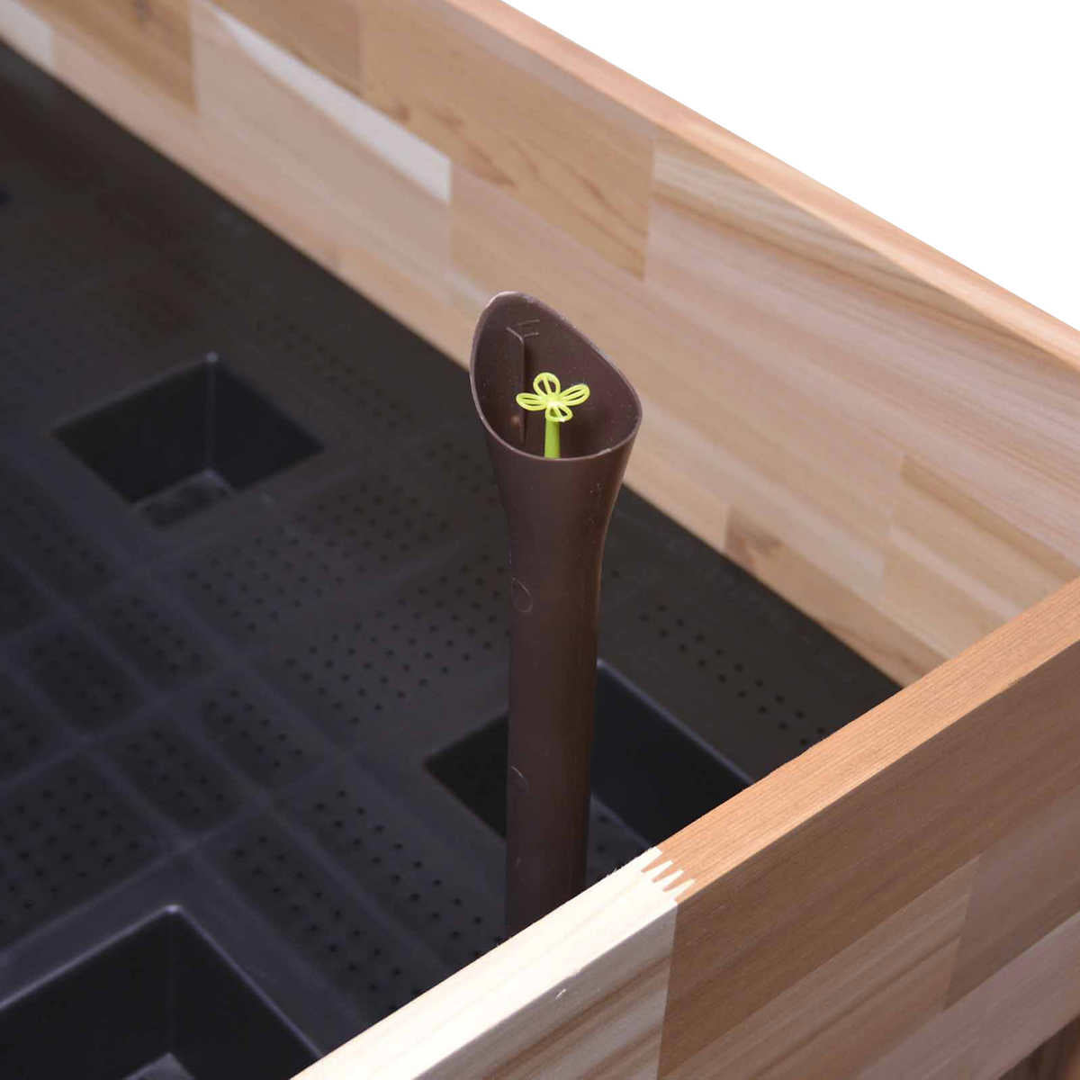 Cedarcraft Self-watering Elevated Cedar Planter with Greenhouse and Cover