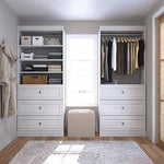 Bestar Organize It White Storage with Drawers 2-pack