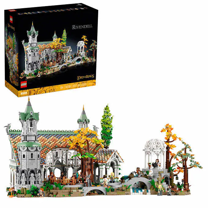 LEGO Icons The Lord of the Rings: Rivendell with Bonus LEGO Harry Potter Hogsmeade Village Visit
