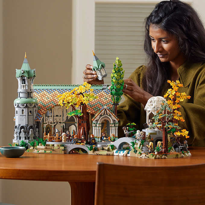 LEGO Icons The Lord of the Rings: Rivendell with Bonus LEGO Harry Potter Hogsmeade Village Visit