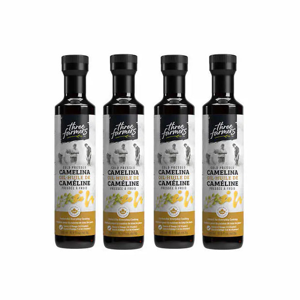 Three Farmers Camelina Oil, 4 × 500 mL