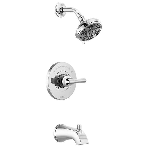 Delta Becker Monitor 14 Series Single Handle Tub and Shower Faucet