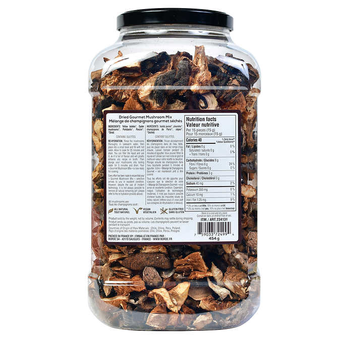 The Wild Mushroom Co Dried Gourmet Mushroom Mix, 454 g