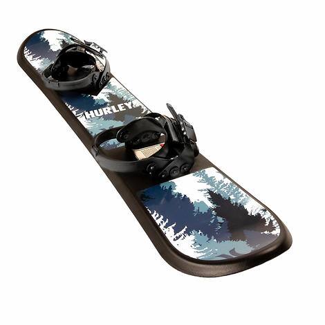 Hurley 48" Printed Beginner Snowboard with Bindings