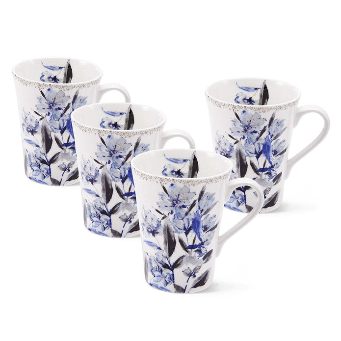 Kaia Platinum Set of 4 Mugs
