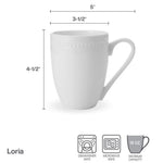 Loria Set of 4 Mugs