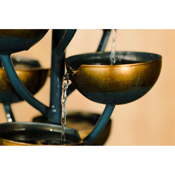 Metal Cups 187.9 cm (74 in.) Multilevel Fountain