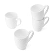 Trellis White Set of 4 Mugs